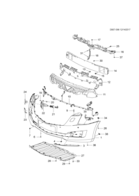 23153274-GARNISH SET, FR BUMPER PRADO 18YM (070)