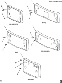 23156585-Bracket, front license plate