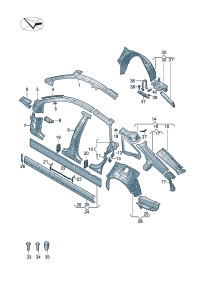 4K0813541B-BRACKET-BATTERY