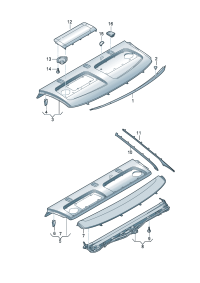 4KD863411-Shelf, rear Finisher