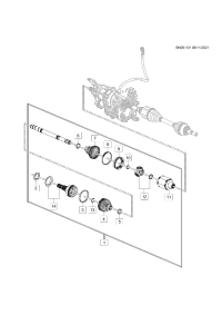 84877875-Shaft, front drive (incl. 2-14)