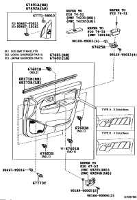 676100K020P1-BOARD SUB-ASSY, FRONT DOOR TRIM, RH