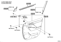 676100E760E1-BOARD SUB-ASSY, FRONT DOOR TRIM, RH
