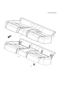 39169192-Boot assy-rr seat cush * plain gray