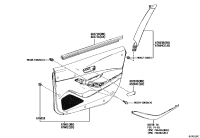 676100Z800C3-BOARD SUB-ASSY, FRONT DOOR TRIM, RH