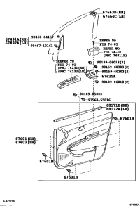 6761047170C0-BOARD SUB-ASSY, FRONT DOOR TRIM, RH
