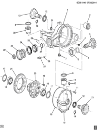 25995852-Bush (front), differential housing (part 1)