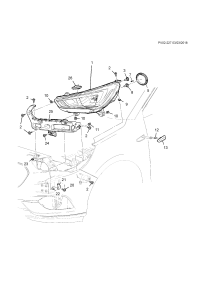 13491088-Lamp, front turn signal (2.880)