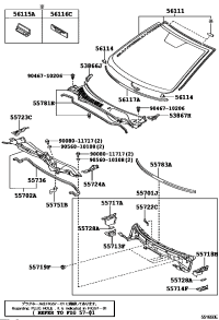 5386606020-SEAL, FRONT FENDER TO COWL SIDE, RH
