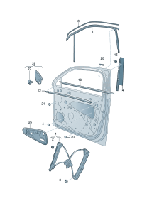 55G837462-Window regulator without m
