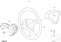 32341092762-Sab, steering wheel hub cap