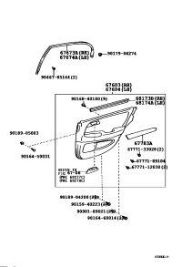 6767330020-GARNISH, REAR DOOR FRAME, RH