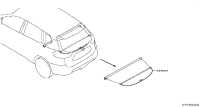 849824CL0A-Curtain, luggage compartment