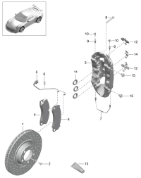 99135194782-1 SET OF BRAKE PADS FOR DISC BRAKE REAR