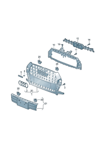 8UD853651-GRILLE, RADIATOR