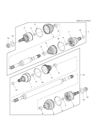 13498530-Shaft, front drive (incl. 2-12)