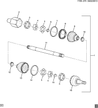 13296470-RING,RR WHL DRV SHF TRI-POT JT SPIDER RET(PART OF 1,13)