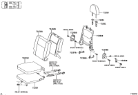 7252626040B0-HANDLE, RECLINING ADJUSTER RELEASE, LH