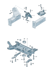 8V0199555A-Mounting, transaxle