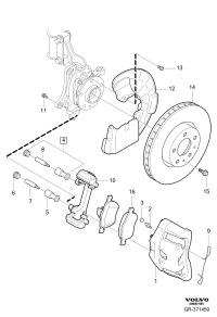 31687104-Pad kit, brake 17