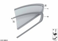 51357244140-Trim sash glass rh