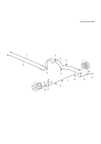 13374428-Hose (15in brake disc, no KMVSS mark) (incl. 8, 9) (no KMVSS mark)