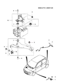 96569342-Sensor, rear wheel