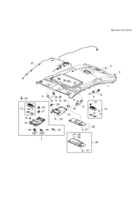 13478302-Finisher, roof lining