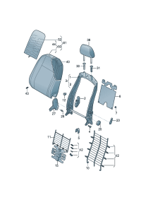 5GG881671-Knob, for back Adjuster