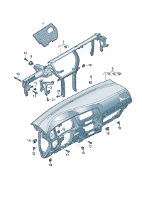 5GG857017-Member, instrument panel cross