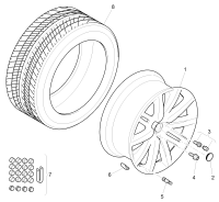 3W0601025DN-Wheel rim-aluminium alloy