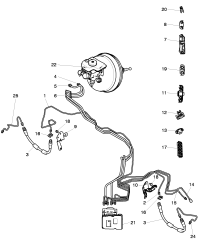 3W0611701B-Tube/hose, brake