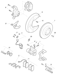 3W5698451B-1 set of brake friction plate, w/wear indicator, for/disc brake/* pay attention to technical/* produ