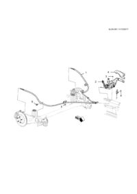 13413807-Cable, parking brake