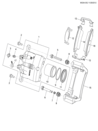 85143522-Kit, front disc brake plate repair (including 12-14,16) (with CCC mark)