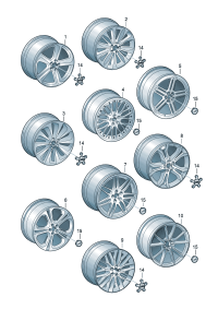 8R0601025R-Wheel rim-aluminium alloy  Colour code: D  -10.12.2012