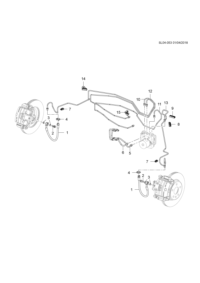 13468085-Hose (15: light/15 /16: brake# does not have KMVSS certification mark) (including 27,28) (withou