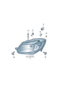 5JD941015D-TOUAREG H/L ECE / ELECTRIC W/S MOTOR [10-13] NORMAL [H7/H15/WY21W/W5W]