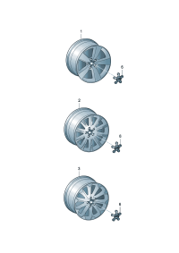 8K0601025BM-Wheel rim-aluminium alloy  Colour code: