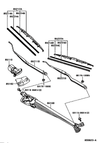 8515007030-LINK ASSY, WINDSHIELD WIPER