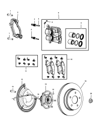 68024245AA-(F)(S)HUB&BRG BRAKE