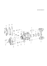 13535585-Package, rr. caliper guide pin (incl. 7,13, 15)