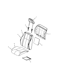 1RW80XDVAA-HEADREST FRONT