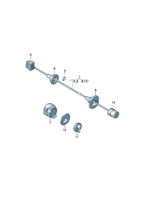 7L0945505-Housing-socket/ Running mode-trailer