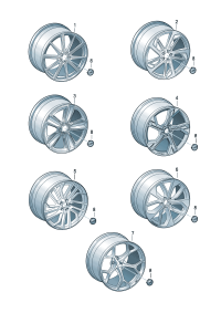 8W0601025CH-Wheel rim-aluminium alloy Add mark: Colour code: