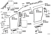 6256058081A0-GARNISH, QUARTER LOCK PILLAR, LH