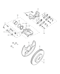 15851358-Pin, caliper guide, front