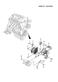 23894903-ALTERNATOR, 12V 80A 4PK, TOYOTA