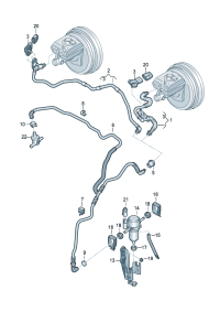4H0614119D-Bracket For w/strip power vacuum Models of the pump