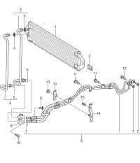 95530701703-Transmission oil cooler Match only: Pipe, oil   See technical information See big set 3 
